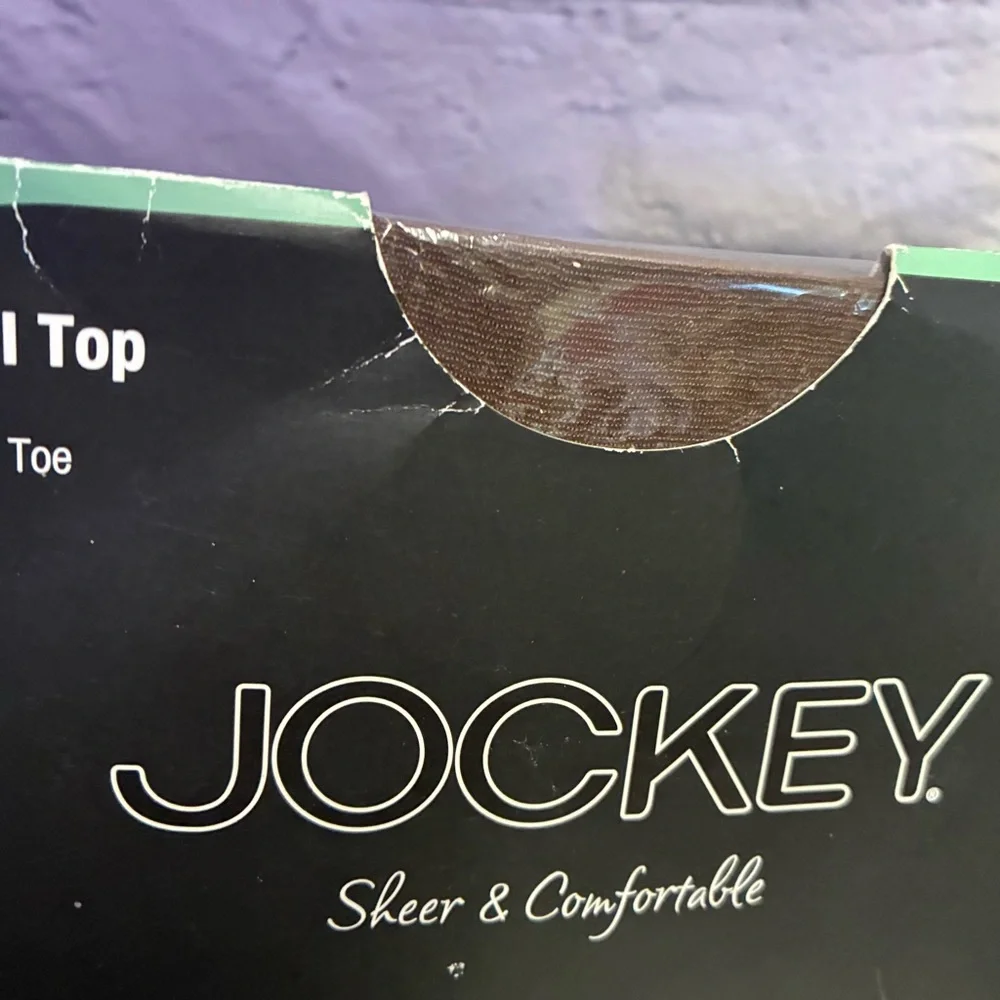 5/$20 VTG Jockey Sheer & Comfortable‎ Control Top Pantyhose Tights Coffee Sz B M